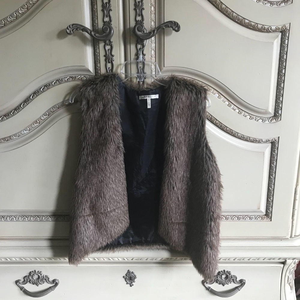 Faux fur vest